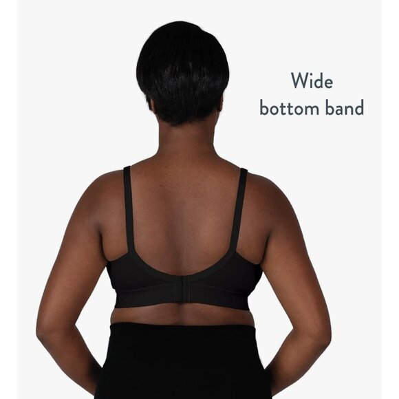 Belly-To-Babe Bravado Designs Nursing Bra Black With Wide Bottom Band M/M - Picture 2 of 12